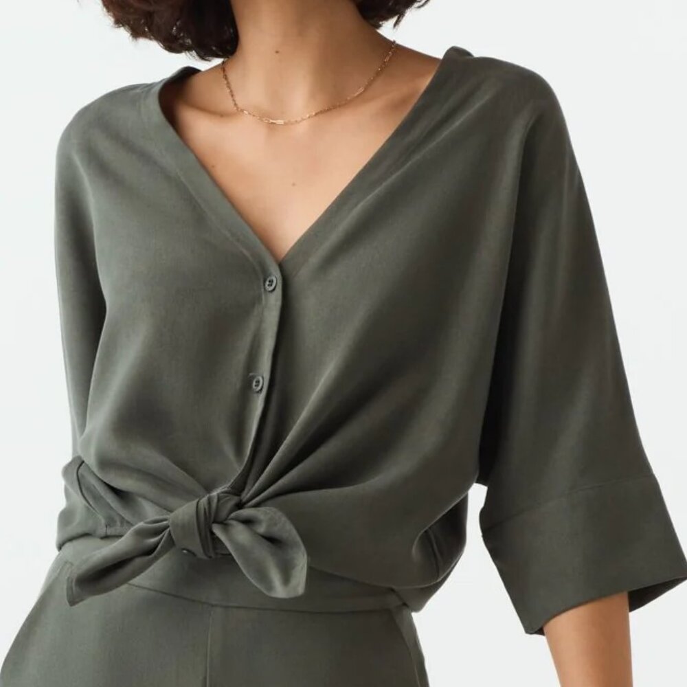 Vetta - The Boyfriend Shirt - Olive - XS